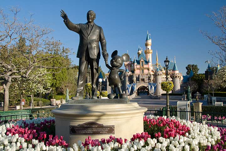 Partners statue in Disneyland